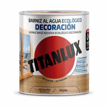 Water-based varnish Titanlux m22100014 Ekoloģisks 250 ml Bezkrāsains Matt
