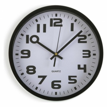 Настенное часы Versa Чёрный Пластик 3,8 x 25 x 25 cm