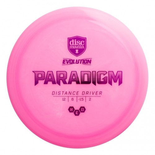 Discgolf DISCMANIA Distance Driver NEO PARADIGM Evolution Pink 12/6/-1,5/2 image 2