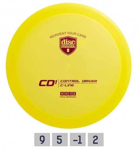 Discgolf DISCMANIA Distance Driver C-LINE CD1 Yellow 9/5/-1/2 image 1