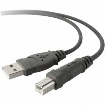 USB 2.0-кабель Belkin F3U154BT3M Принтер 3 m Чёрный Серый