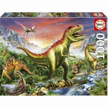 Puzle un domino komplekts Educa Dinozauri 1000 Daudzums