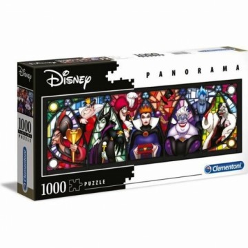 Puzle un domino komplekts Clementoni Villains Disney Panorāmisks 1000 Daudzums (1000 Daudzums)