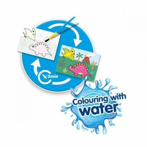 Krāsojamie attēli SES Creative Colouring with Water Dinozauri image 5