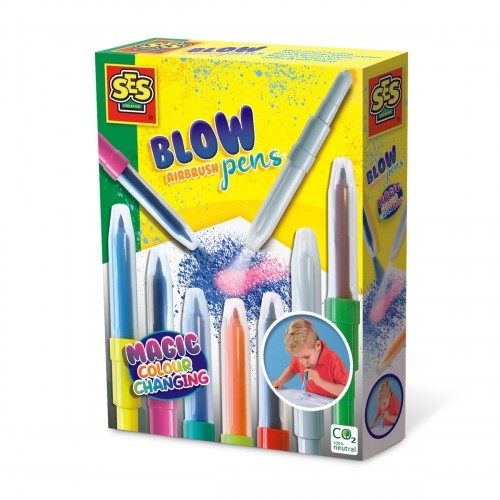 Flomasteru Komplekts SES Creative Blow Airbrush Pens image 1