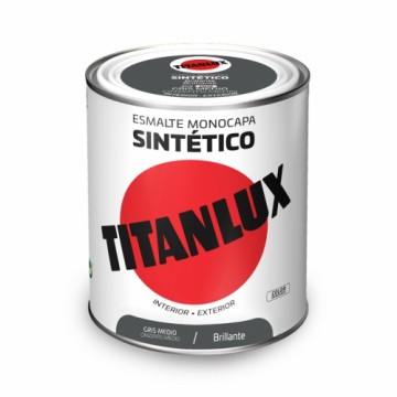Synthetic enamel Titanlux 5808971 Pelēks 750 ml Mirdzošs