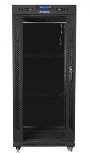 Lanberg 19 inch RACK installation cabinet, standing 37u 800x1000 black LCD glass door (flat pack) image 2