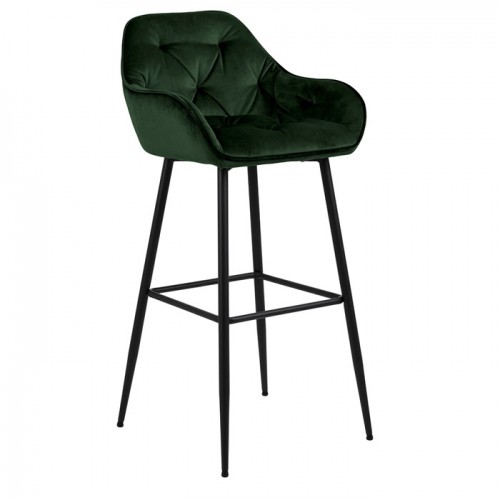 Bāra krēsls BROOKE 52x53xH104cm zaļš image 1