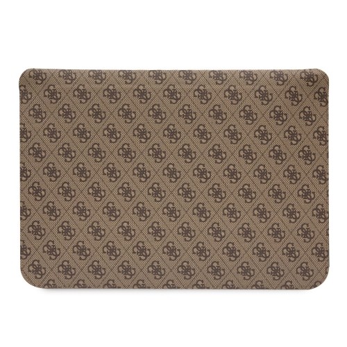 Guess PU 4G Printed Stripes Computer Sleeve 16" Brown image 2