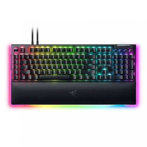 Razer Mechanical Gaming Keyboard BlackWidow V4 Pro RGB LED light, NORD, Wired, Black, Green Switches, Numeric keypad image 1