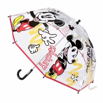 Зонт Mickey Mouse Прозрачный Ø 71 cm Красный