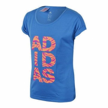 Krekls ar Īsām Piedurknēm Bērniem Adidas Young Ling Zils