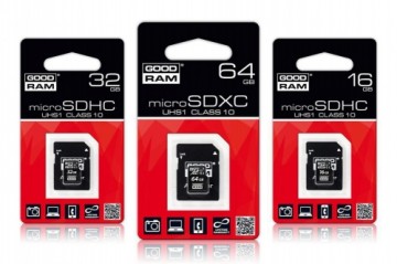 Goodram  
         
       MicroSD 128GB class 10 UHS1 + SD adapter