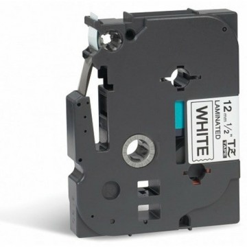 Laminēta lente iekārtu marķēšanai Brother TZE231CIV Balts/Melns 12 mm x 8 m