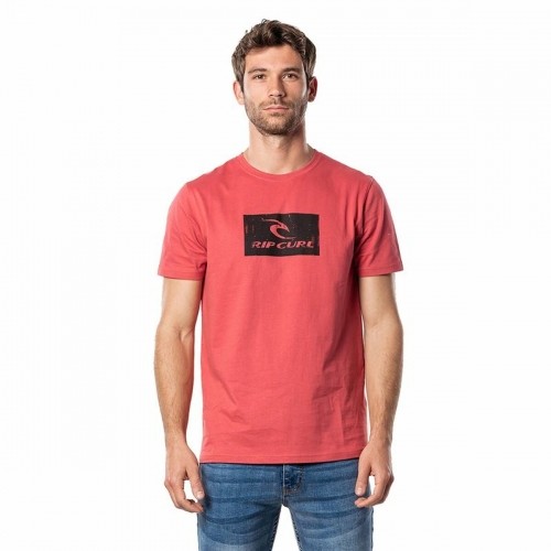Vīriešu Krekls ar Īsām Piedurknēm Rip Curl Hallmark Sarkans image 1