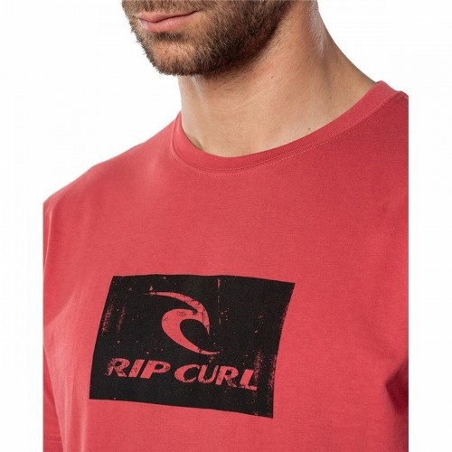 Vīriešu Krekls ar Īsām Piedurknēm Rip Curl Hallmark Sarkans image 2