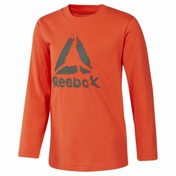 Bērnu Krekls ar Garām Piedurknēm Reebok Boys Training Essentials Oranžs