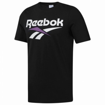 Vīriešu Krekls ar Īsām Piedurknēm Reebok Classic Vector Melns