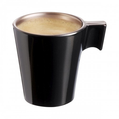 Кружка Mug Luminarc Flashy Чёрный 80 ml Двухцветный Cтекло (24 штук) image 2
