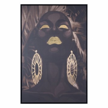 Bigbuy Home Canvas Āfrikas sieviete 83 x 123 cm