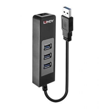 LINDY  
         
       I/O HUB USB3&LAN ADAPTER/43176