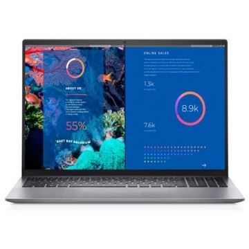 Dell Vostro 16 5635  Silver, 16 ", WVA, FHD+, 1920 x 1200, Anti-glare, AMD Ryzen 5, 7530U, 8 GB, SSD 256 GB, AMD Radeon Graphics, No Optical drive,  Windows 11 Home, 802.11ax, Keyboard language English, Keyboard backlit, Warranty 36 month(s), Battery warr