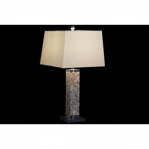 Galda lampa DKD Home Decor Stikls Pelēks Balts 220 V 36 x 36 x 70 cm 60 W image 2