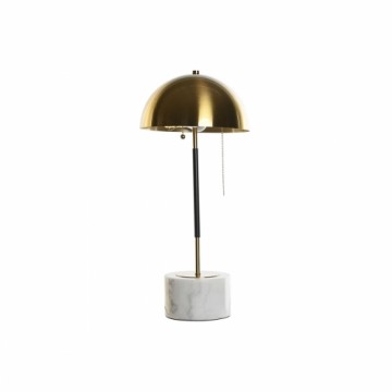 Galda lampa DKD Home Decor 25 x 25 x 58 cm Melns Bronza Metāls Marmors 220 V 50 W