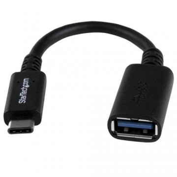 USB A uz USB C Kabelis Startech USB31CAADP           Melns