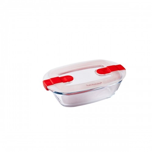 Герметичная коробочка для завтрака Pyrex Cook & Heat Прямоугольный 400 ml 17 x 10 x 5 cm Прозрачный Cтекло (5 штук) image 2