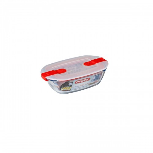 Герметичная коробочка для завтрака Pyrex Cook & Heat Прямоугольный 400 ml 17 x 10 x 5 cm Прозрачный Cтекло (5 штук) image 3