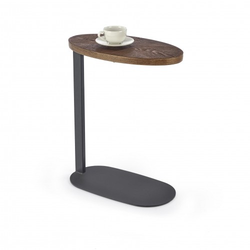 Halmar DELPHI coffee table, walnut / black image 1