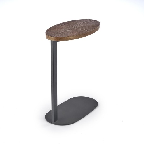 Halmar DELPHI coffee table, walnut / black image 3