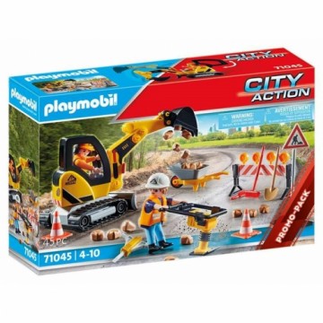 Playset Playmobil City Action Road Construction 45 Daudzums 71045