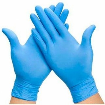 Bigbuy Wellness Одноразовые виниловые перчатки M Синий