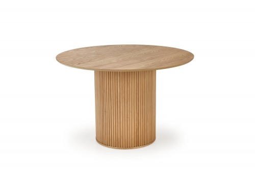 Halmar LOPEZ round table, natural oak image 4
