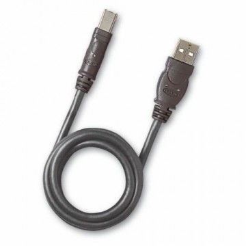 USB A uz USB B Kabelis Belkin F3U154BT Melns 1,8 m Pelēks