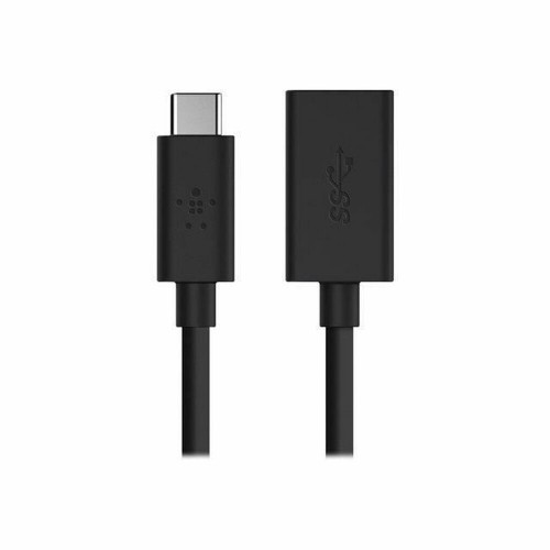 USB-C Cable to USB Belkin F2CU036BTBLK Melns 14 cm image 1