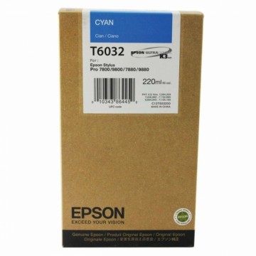 Oriģinālais Tintes Kārtridžs Epson C13T603200 Ciānkrāsa