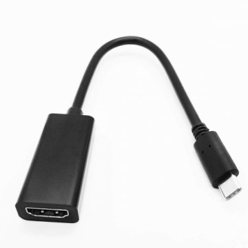 Bigbuy Tech Кабель USB-C — HDMI Чёрный (Пересмотрено A+)