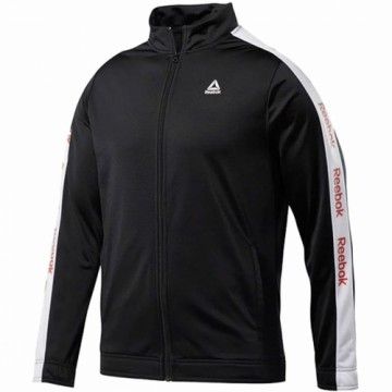 Мужская спортивная куртка Reebok Essentials Linear Logo Чёрный