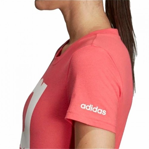 Sieviešu Krekls ar Īsām Piedurknēm Adidas Essentials Gaiši Rozā image 3
