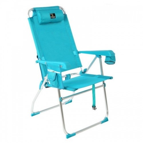 Bigbuy Outdoor Atpūtas atzveltnes krēsls Zils Alumīnijs image 1