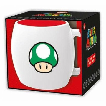 Krūze ar kārbu Super Mario 1-UP Keramika 360 ml Melns