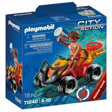 Playset Playmobil City Action Rescue Quad  18 Daudzums 71040