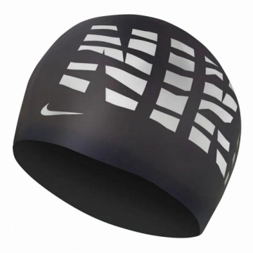 Peldēšanas cepure Nike Graphic 3 Melns Odrasle