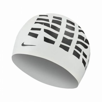 Peldēšanas cepure Nike Graphic 3 Balts Odrasle