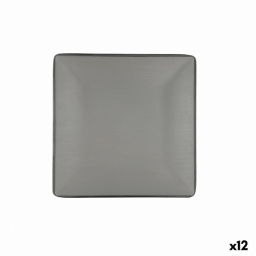 Плоская тарелка Bidasoa Gio 21,5 x 21,5 cm Pelēks Plastmasa