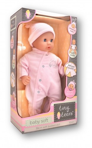 TINY TEARS soft baby doll, with pink clothes, 11011 image 1
