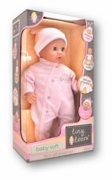 TINY TEARS soft baby doll, with pink clothes, 11011